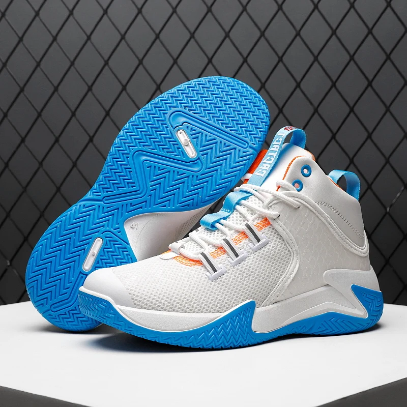 Brand Basketball Shoes Men Sneakers High-top Sports Cushioning Athletic Men Shoes Breathable White Sneakers Zapatillas Hombre