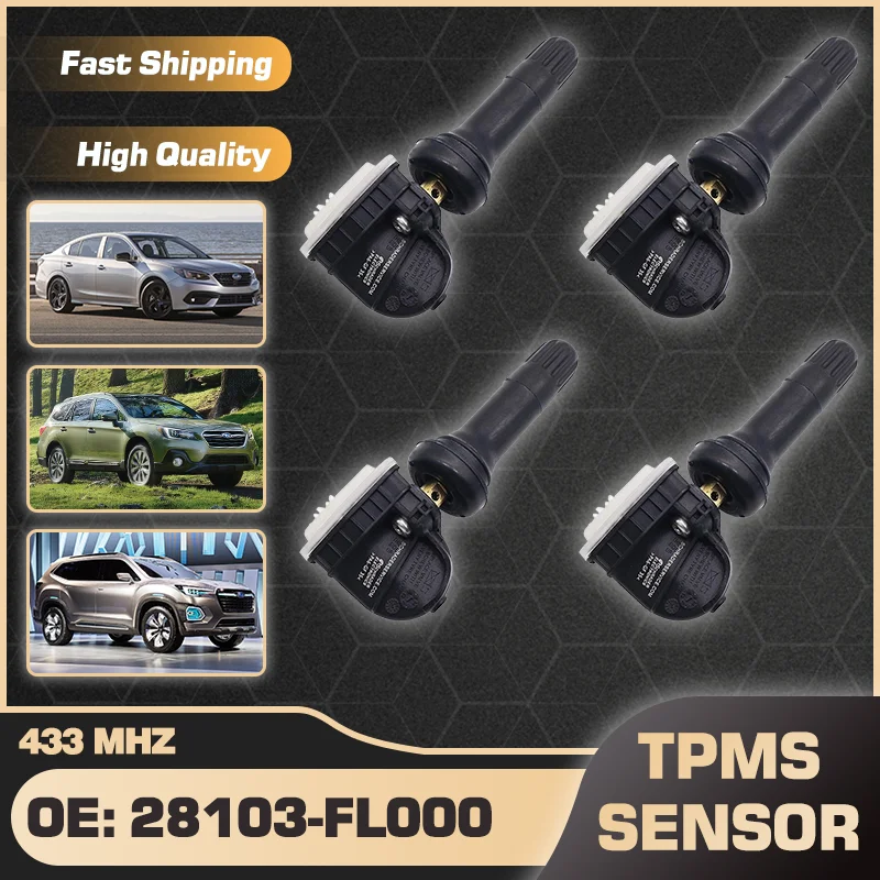 Датчик давления в шинах TPMS 28103-FL000 433 МГц для Subaru Legacy 2017-2022 Outback 2018-2020 Tribeca 2017-2020