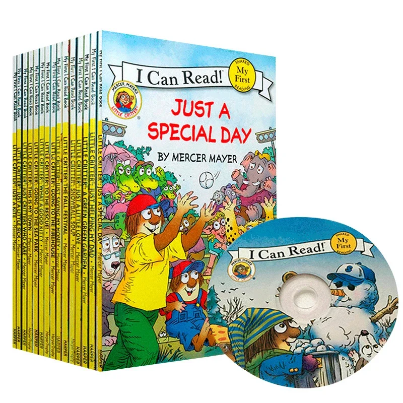 

15 Books+CD I Can Read Little Critter English Picture Story Book For Kids Education Learning Toys Parent-Child Reading Book Gift