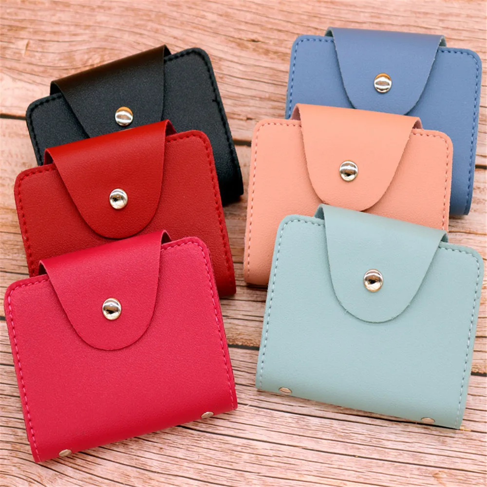 

Fashion 28 Bits Credit Card Holder Solid Color Card Case Business ID Card Organizer Portable Men Women Wallets Cardholder