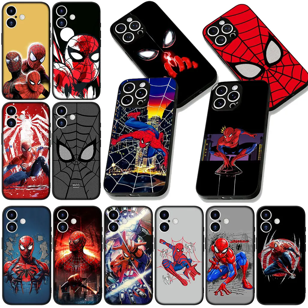 Фото Для Samsung Galaxy S22 S21 S20 FE Ultra Plus A35 A36 A55 A26 A33 A34 A56 Чехол для телефона Spider Marvel Man SpiderMan Защитный чехол №1