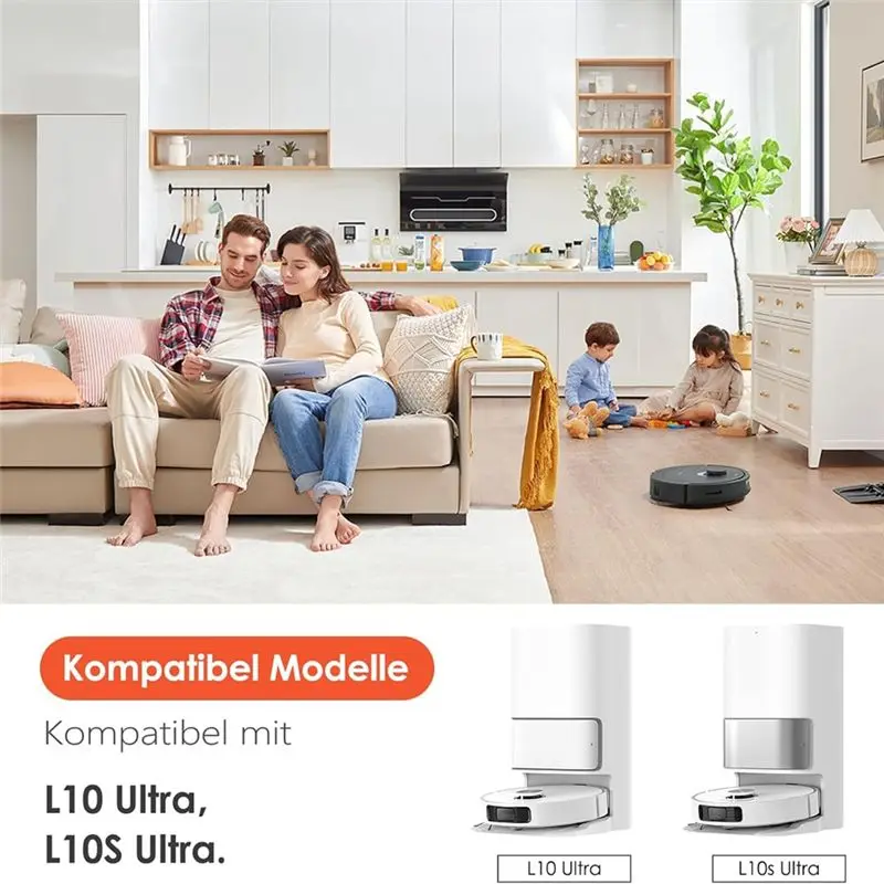 Фото Аксессуары BABZ для Dreame L10s Ultra / L10 Ultra: Сменные основные и боковые щетки, HEPA-фильтры, салфетки для влажной уборки, мешки для сбора пыли №2