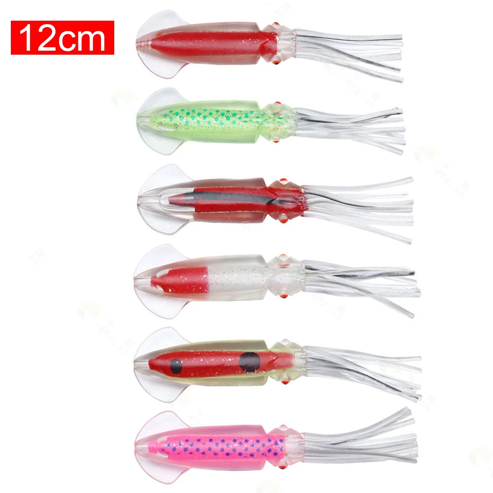 

12/15cm Fishing Lures Squid Skirt Soft Bait Octopus Bait Squid Soft Lure Saltwater Freshwater Bait Fishing Tackle Accessories