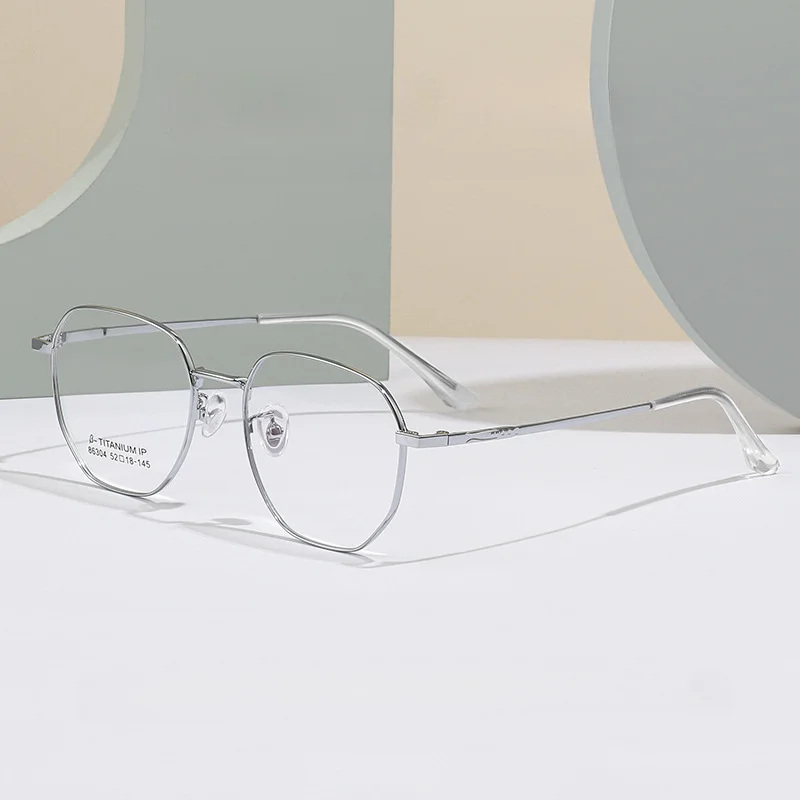

Polygon Metal Eyewear Frames Men Women Vintage Retro Optical Eye Glasses Anti Blue Light Transparent Spectacle Frames Oculos