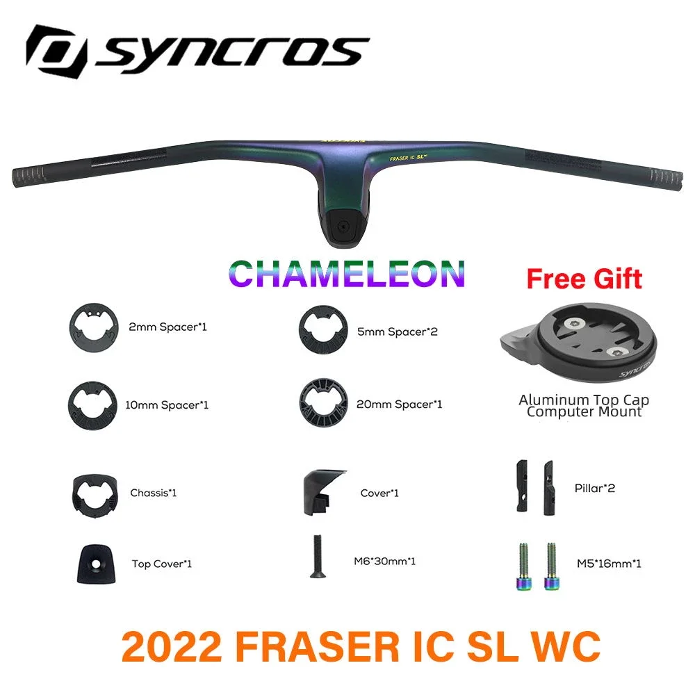 

SYNCROS FRASER IC SL WC Chameleon for Sparks frame -20° full carbon fiber integrated cockpit MTB handlebar gift mount 2022