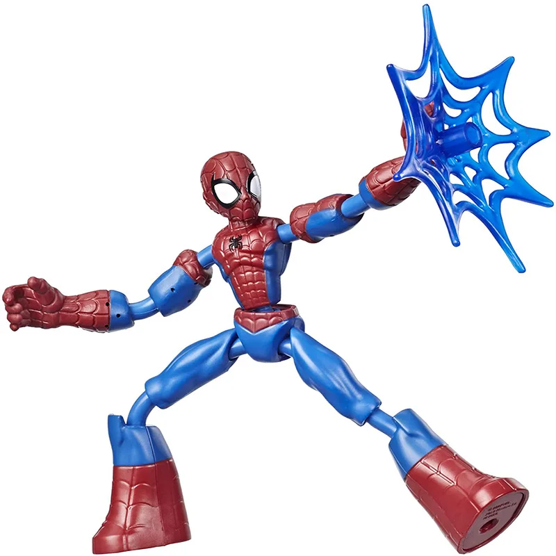 

MARVEL Spiderman Figure for Child Marvel Legend Bend and Flex Action Figure Toy 6-Inch Flexible Figure with Web Accessory