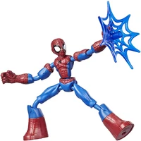 marvel spiderman figure for child marvel legend bend and flex action figure toy 6 inch flexible figure with web accessory