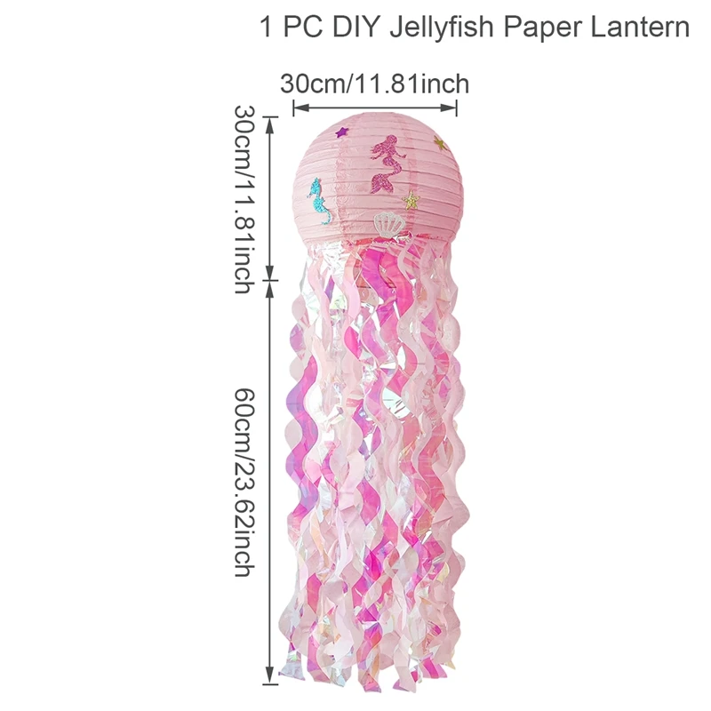 

Бумажный фонарик Русалочка Huiran