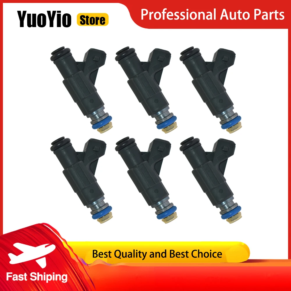 

Новые Топливные форсунки YuoYio, 6 шт., 0280155734 для Ford Explorer 1997-1998 Mercury Mountaineer 1998, л