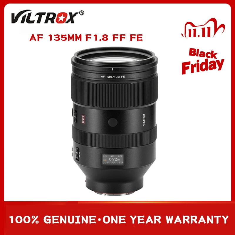 Полнокадровый объектив Viltrox AF 135 мм F1.8 LAB с креплением Dor zve10 ZV-E1 A7 A7CR A7C2 A6700