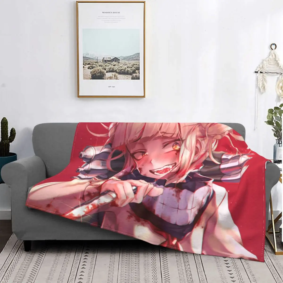 

Celestial Blanket Sofa Travel Household Blankets for Beds Custom Blanket Household and Office Warm Black Gold Blanket