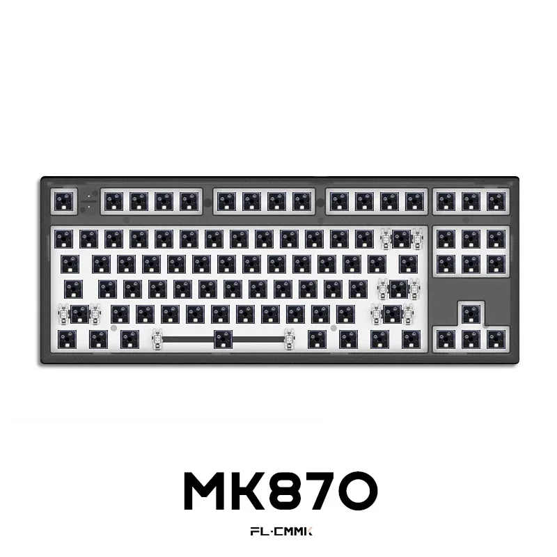 Фото Для комплекта 80% печатной платы 87, пользовательский переключатель RGB, светодиоды, розетка с возможностью горячей замены типа C, механическая клавиатура FL Esports MK870 №4