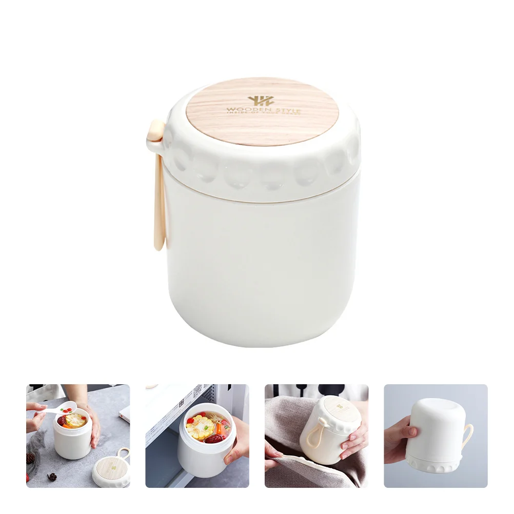 

Souplunch Cup Insulated Flask Jar Container Box Insulation Portable Pot Handheldbreakfast Leakproof Bottle Microwave Bento