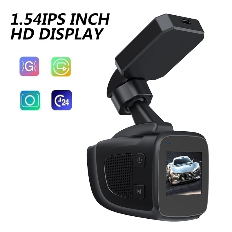 EXUAN Driving Recorder Front and Rear Cameras DVR HD1080 videos GPS WIFI Driving Track Camera Dual Lens Video Recorder