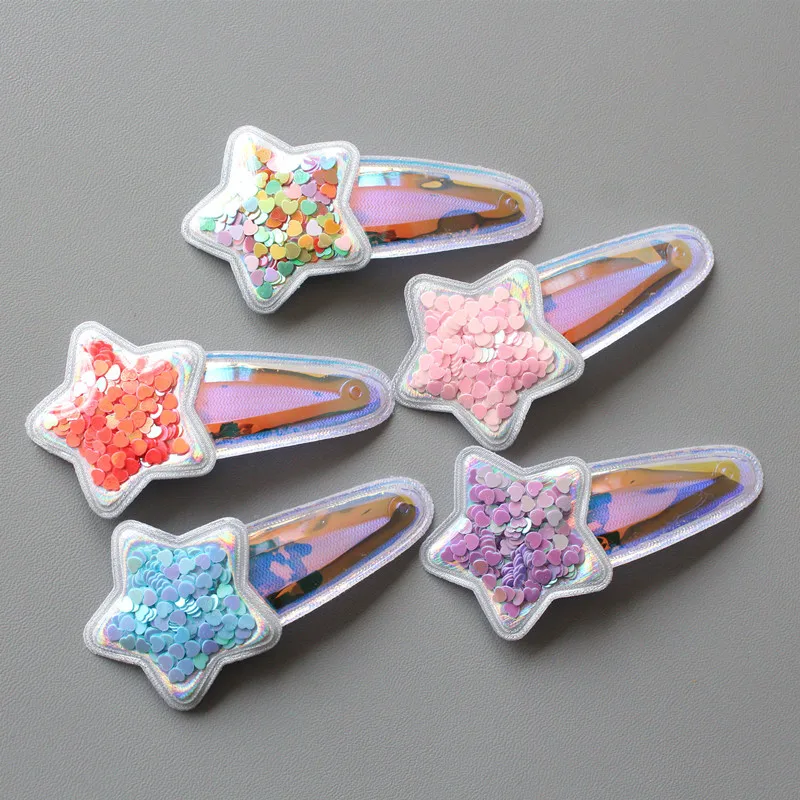 

2PC Sweetly Five-point Star BB Hair Claw Side Clips for Women Girls Kids Child Hairpin Gift Hair Accessories Headwear Ornament