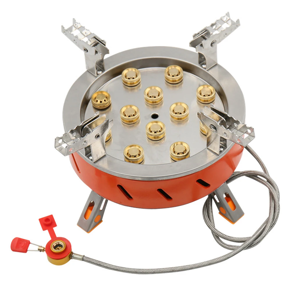 

12-Core 21800W Stove High-Power Gases Burner Stove Backpacking Stove Windproof Outdoor Cooking Furnace