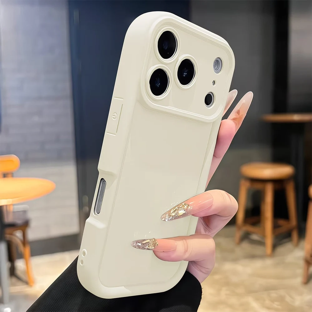 Минималистичный утолщенный противоударный черный чехол для iPhone 17 16 15 14 13 12 11 Pro Max Plus Air XS X XR 16E 17E 7 8 SE2 (art.: 3920dc6b236cc) - 3920dc6b236cc