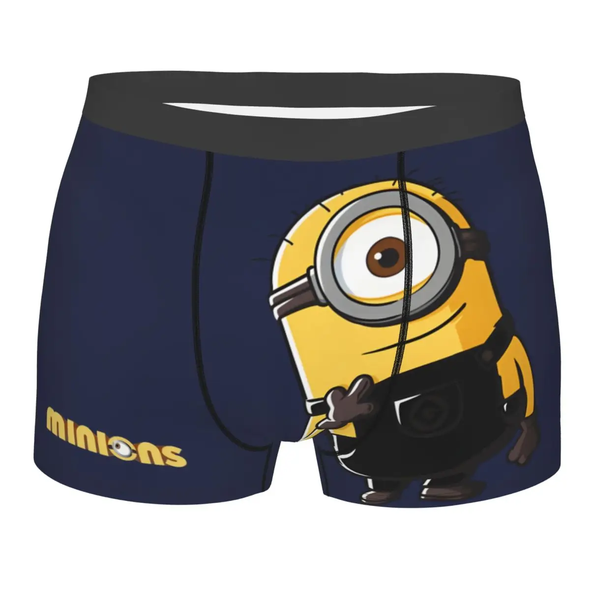 Желтое нижнее белье Гадкий я Миньоны один в Миньон дышащие трусы мужское шорты с