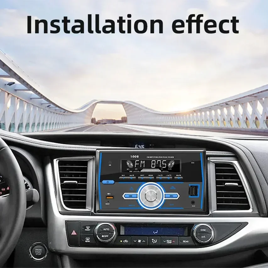 Автомобильный MP3-плеер стерео-система с поддержкой Bluetooth USB TF-карты FM-радио