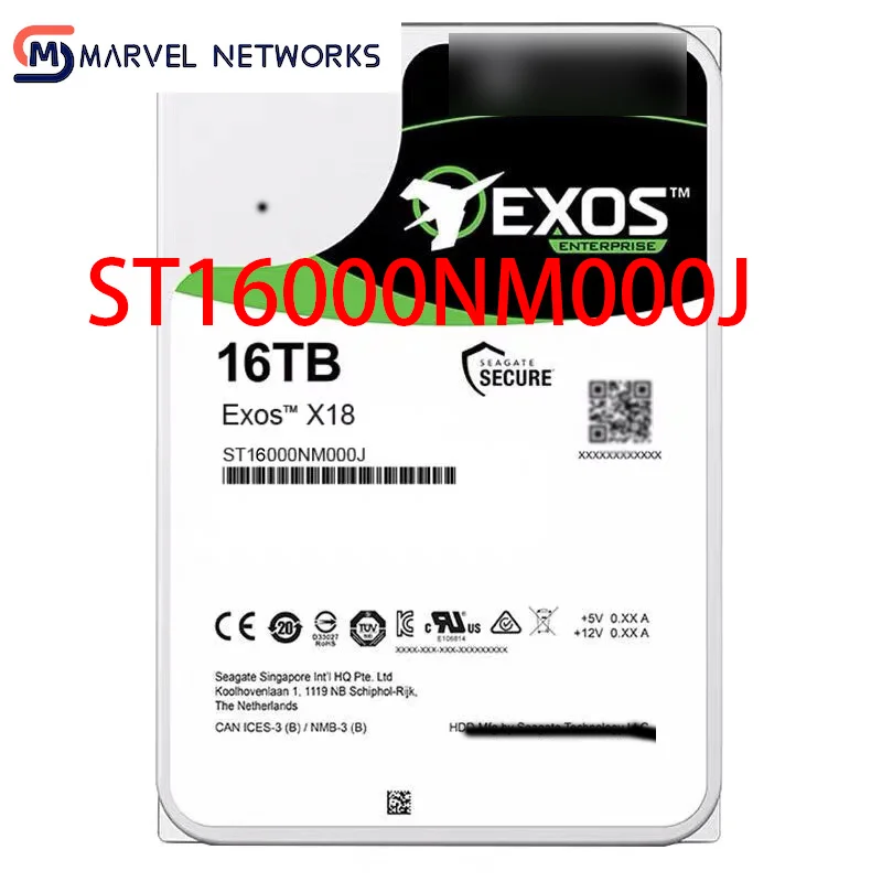 

100% Original FOR ST16000NM000J Exos X18 16TB SATA 6Gb/s Enterprise Internal Hard Drive HDD Need more angles photos, please con