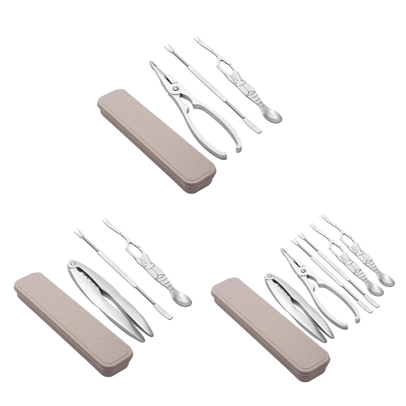 

Crab Eating Gadgets Stainless Steel Crab Eating Tools Crab Claw Crab Needles