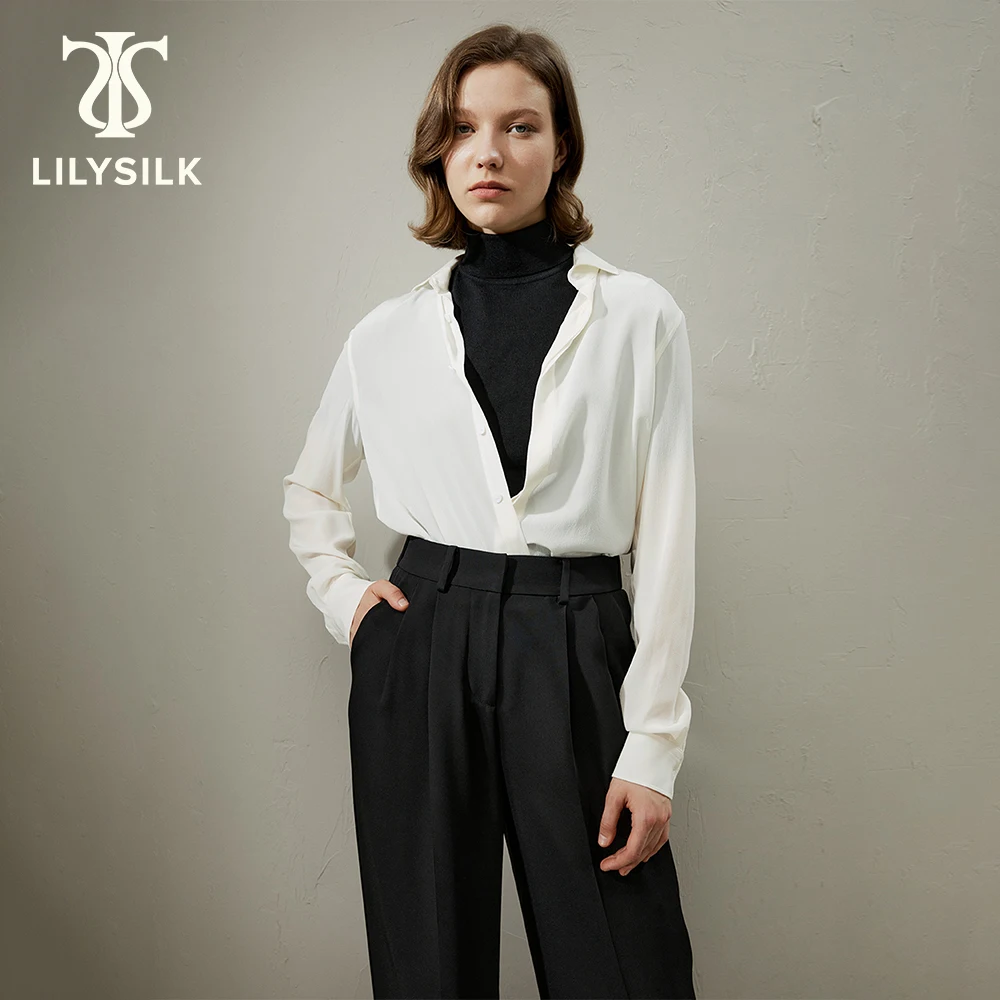 Базовая шелковая рубашка LILYSILK для женщин