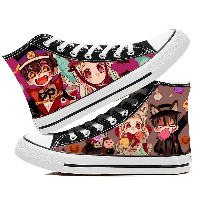 

Toilet-Bound Hanako-Kun Jibaku Shounen Canvas Sneakers Casual Shoes for Kids Youth