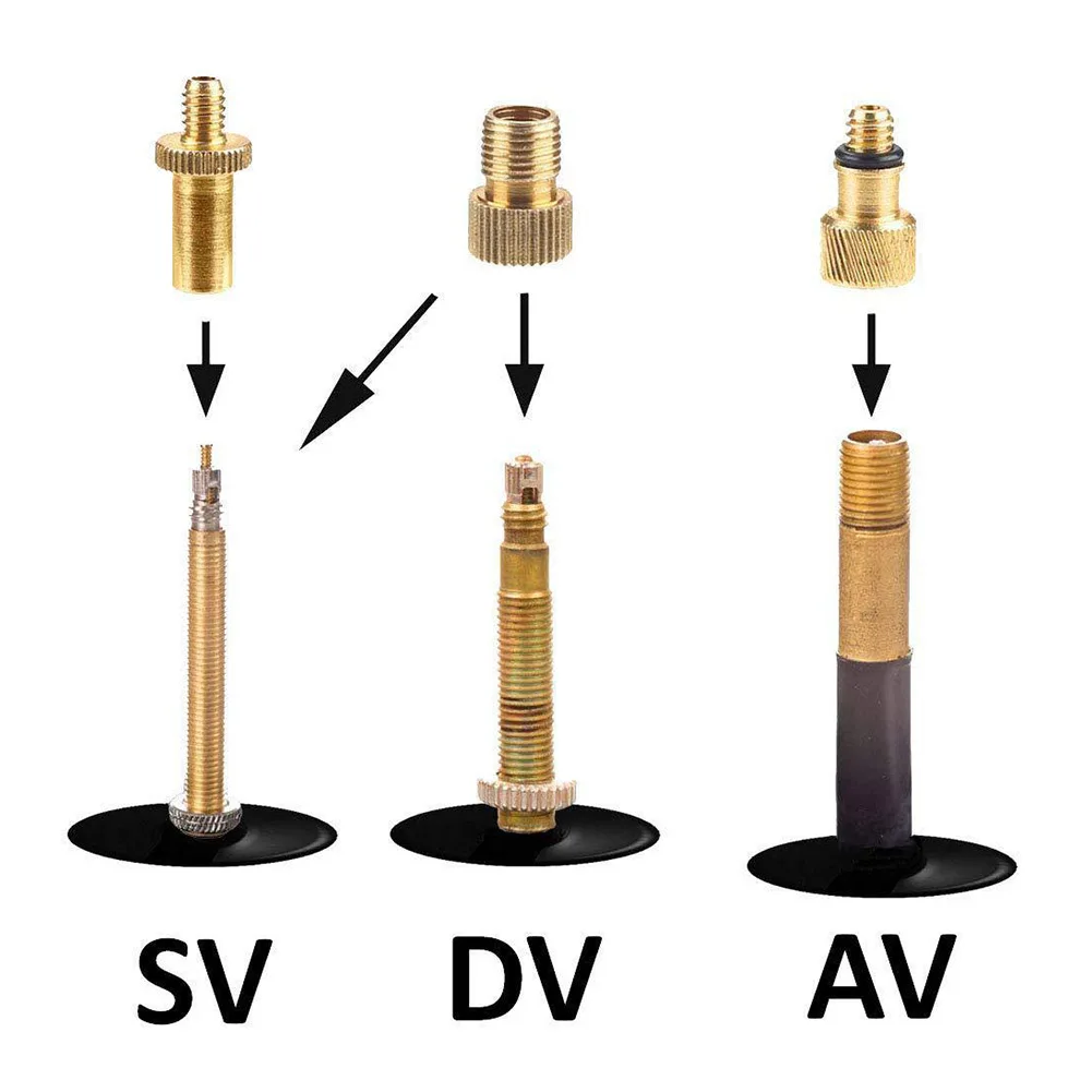 

Bicycle Valve Adapter 21/16/9 Pieces Set Bike Valve Group Valve Adapter SV /AV/ DV Removable Presta Spool Replacement Parts