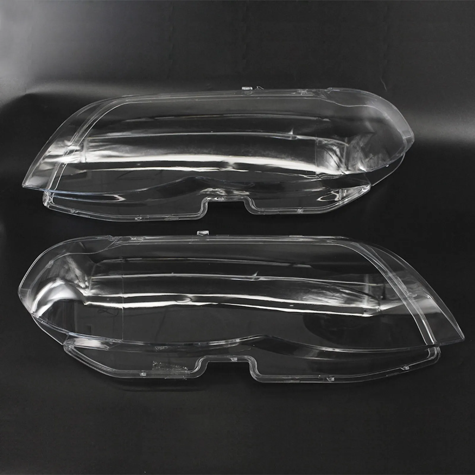 

Headlight Glass Headlight Lens Plastic Cover Replacement For BMW X5 E53 Right+Left
