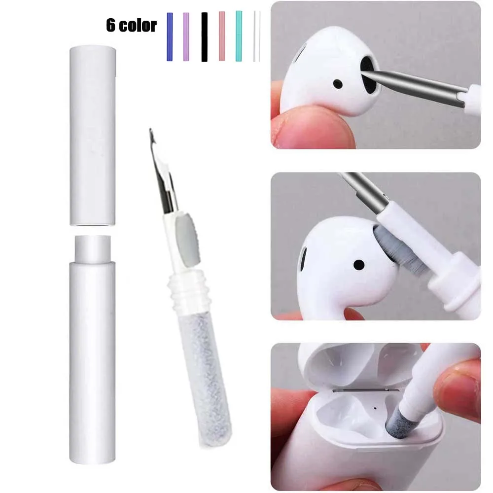 Инструмент для чистки наушников с Bluetooth для Airpods Pro 3, 2, 1, прочный Набор для чистки чехла для наушников, ручка-щетка для чистки Xiaomi Airdots 3Pro