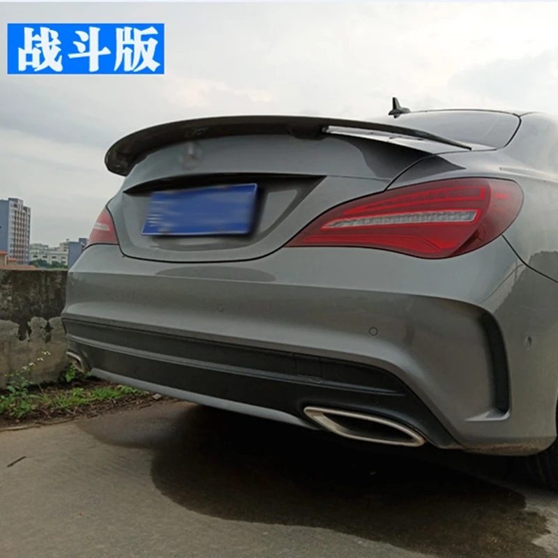 Спойлер для Benz CLA W117 2014 2015 2016 2017 2018 АБС-материал углеродное волокно внешний вид