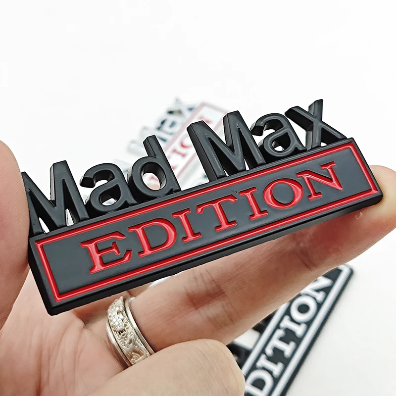 Фото Металлическая эмблема-наклейка Mad Max Edition, забавная наклейка на крыло автомобиля, декоративная наклейка на дверь для универсальных автомобилей и мотоциклов №3