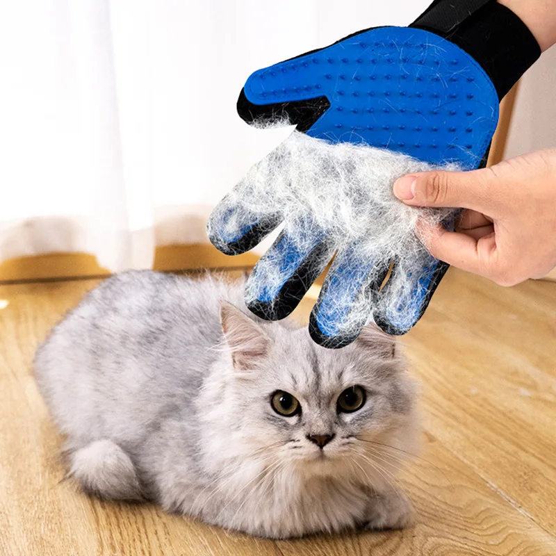 

Pet Grooming Gloves for Cats Dogs Pet Brush Glove for Cat Dog Hair Remover Brush Dog Deshedding Cleaning Combs Massage Gloves