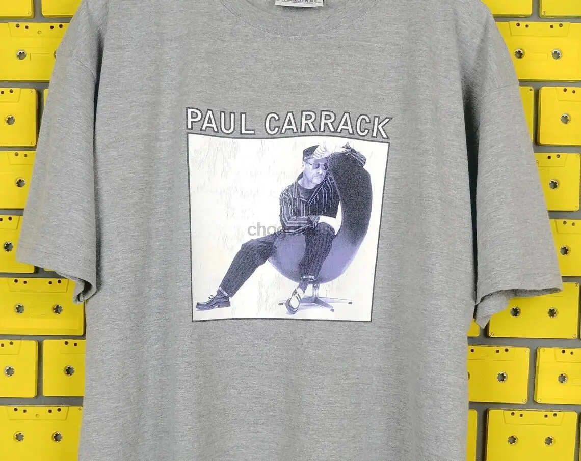 Винтажная Футболка 1997 Paul Carrack World Tour размер XL с синими глазами поп мягкая рок