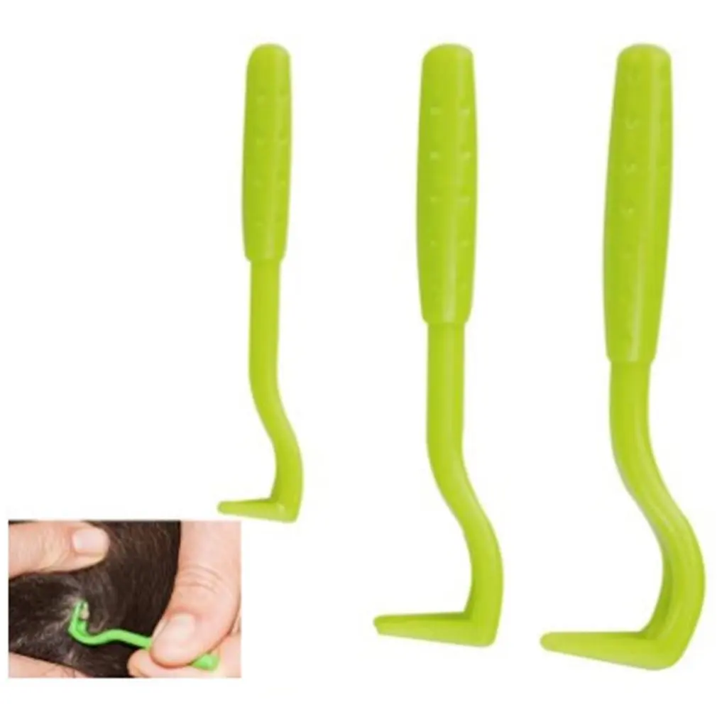

3PCS Pet Flea Remover Tool Plastic Scratching Hook Remover Pet Cat Dog Grooming Supplies Tick Removal Tool Tweezers Comb