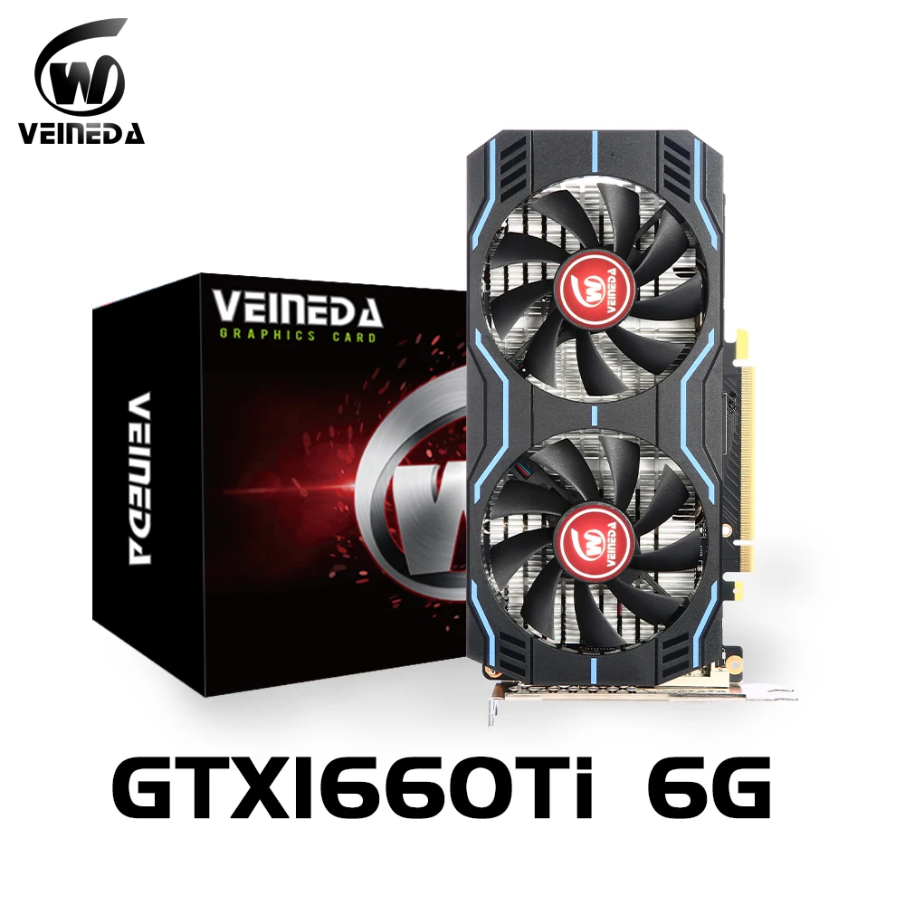 

Видеокарта VEINEDA GTX 1660, 6 ГБ, GDDR5 6G gtx1660, 192 бит