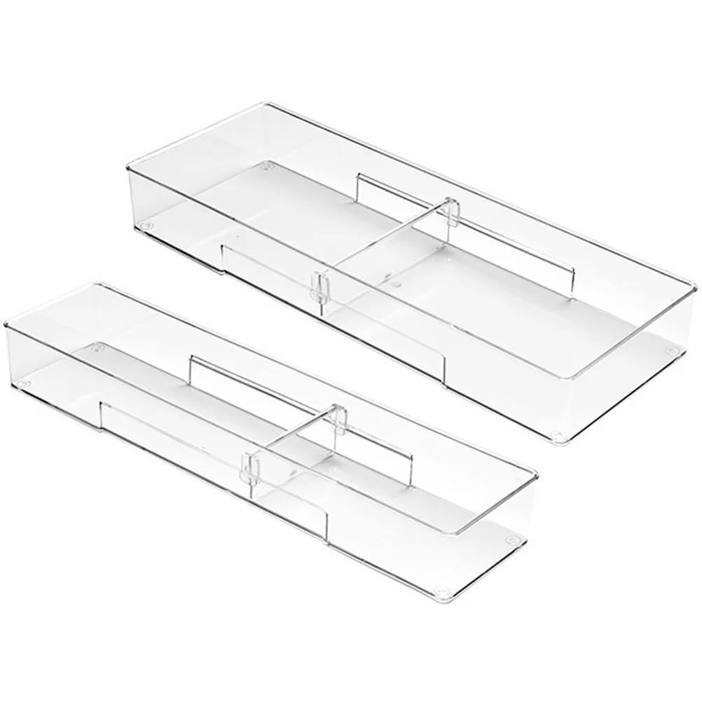 

Organizer Drawer Storage Organizers Box Closet Clear Vanity Sundries Dresserdesk Cabinet Divider Accessories Clothesflatware Bin