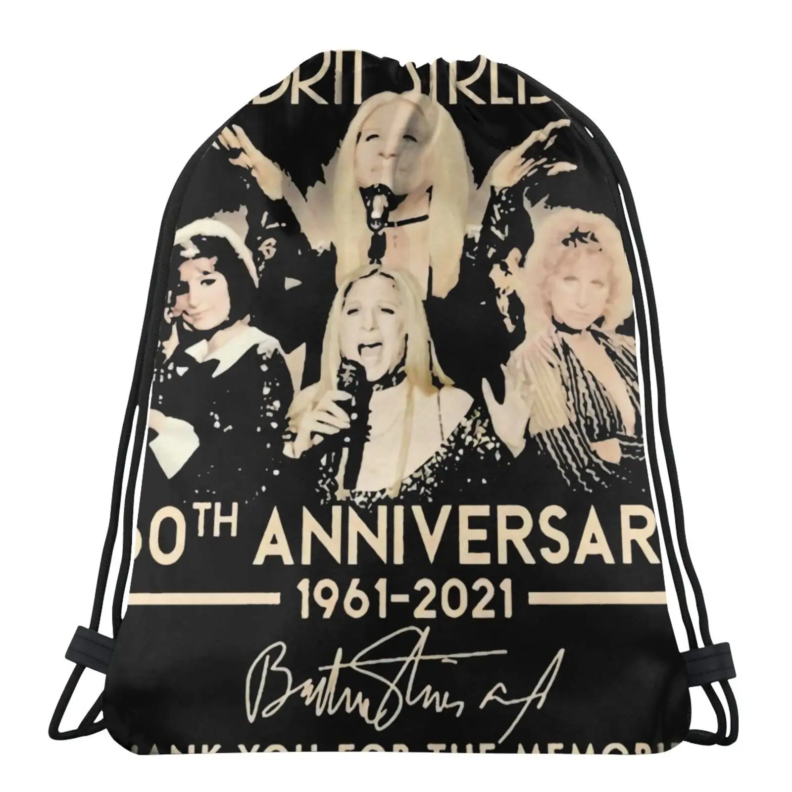 

Сумка Barbra Streisand на годовщину 60-летия 1961, сумки на шнурке, ткань, рюкзак с индивидуальным логотипом, сумка для девочек, сумка, сумка
