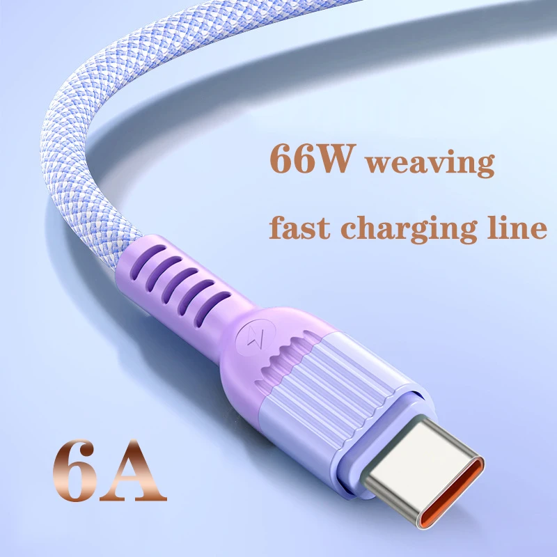 

66w Type-C Data Cable Android Phones – Supports Fast Charging For Samsung/Huawei And More Moblie 2.4a For Apple Cable