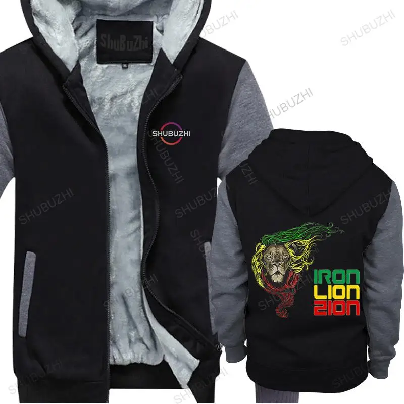 

fleece hoody Reggae Lion Zion Costume Adult Rasta Lion Tops winter jacket Novelty Camisetas cotton warm coat fleece hoody