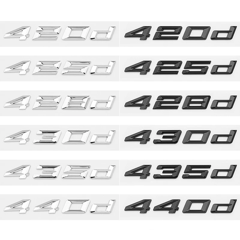 ABS эмблема автомобильная наклейка значок кузов багажник декор для BMW логотип 420d