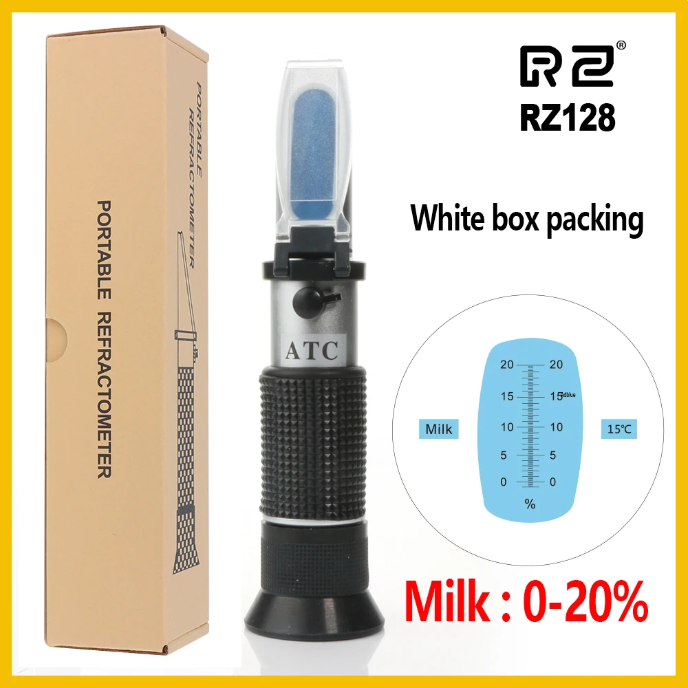 

Измеритель молочной шкалы RZ 0-20%, ATC, точный рефрактометр для молока, ручной инструмент RZ128