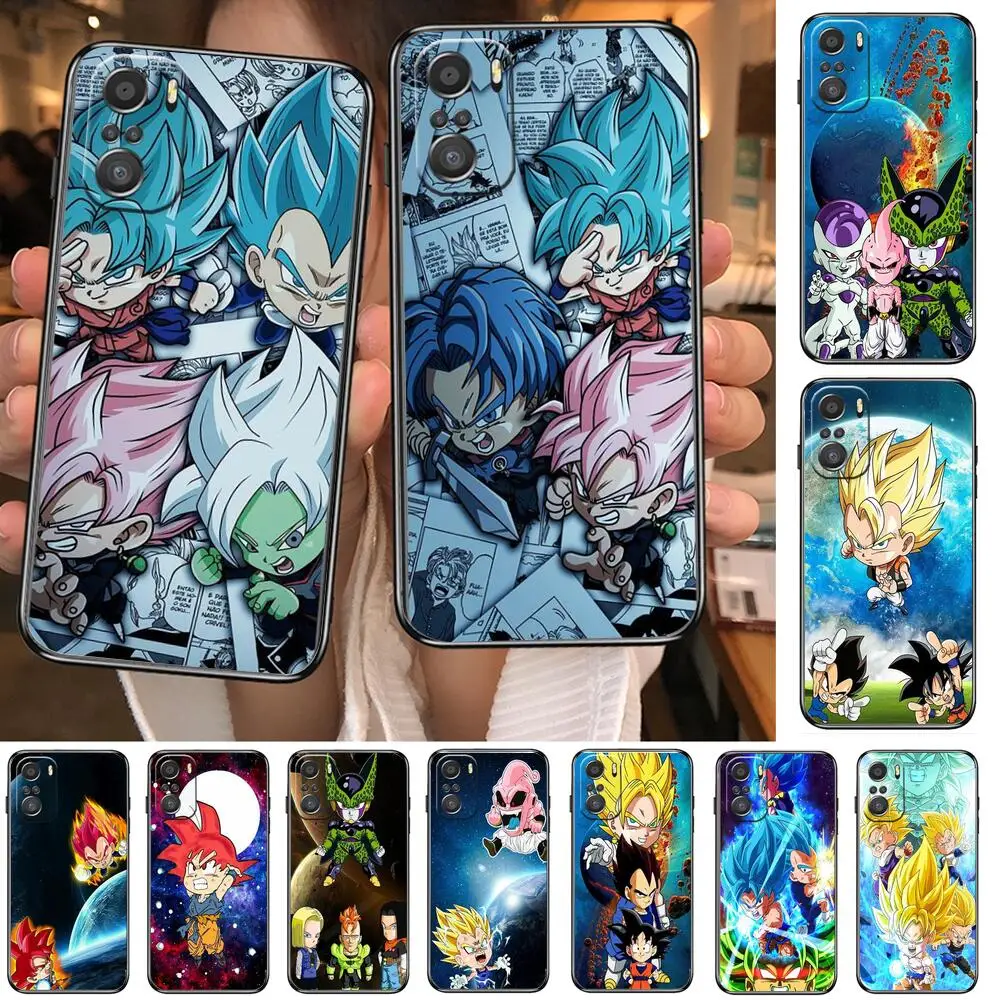 

Dragon Ball mini Cute For Xiaomi Redmi Note 10S 10 9T 9S 9 8T 8 7S 7 6 5A 5 Pro Max Soft Black Phone Case