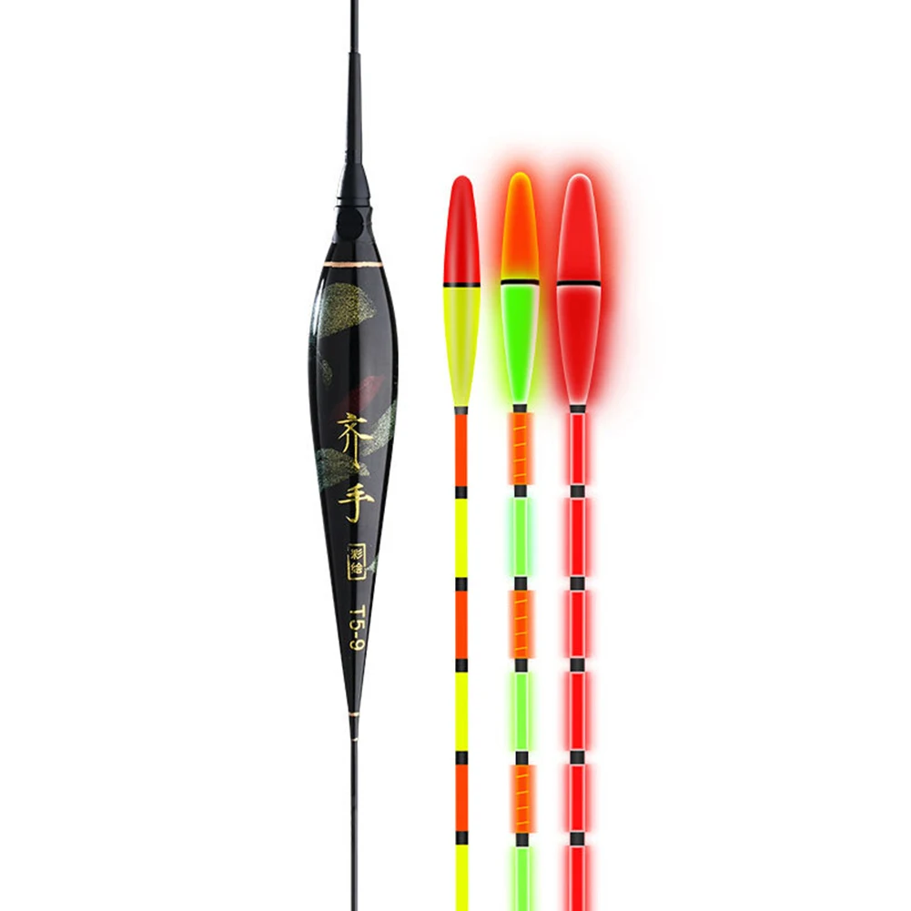 

Electric Fishing Bite Floats Luminous Fishing Buoyancy Thickened Eye-catching Bite Hook Color Changing Night Accessories Tackle