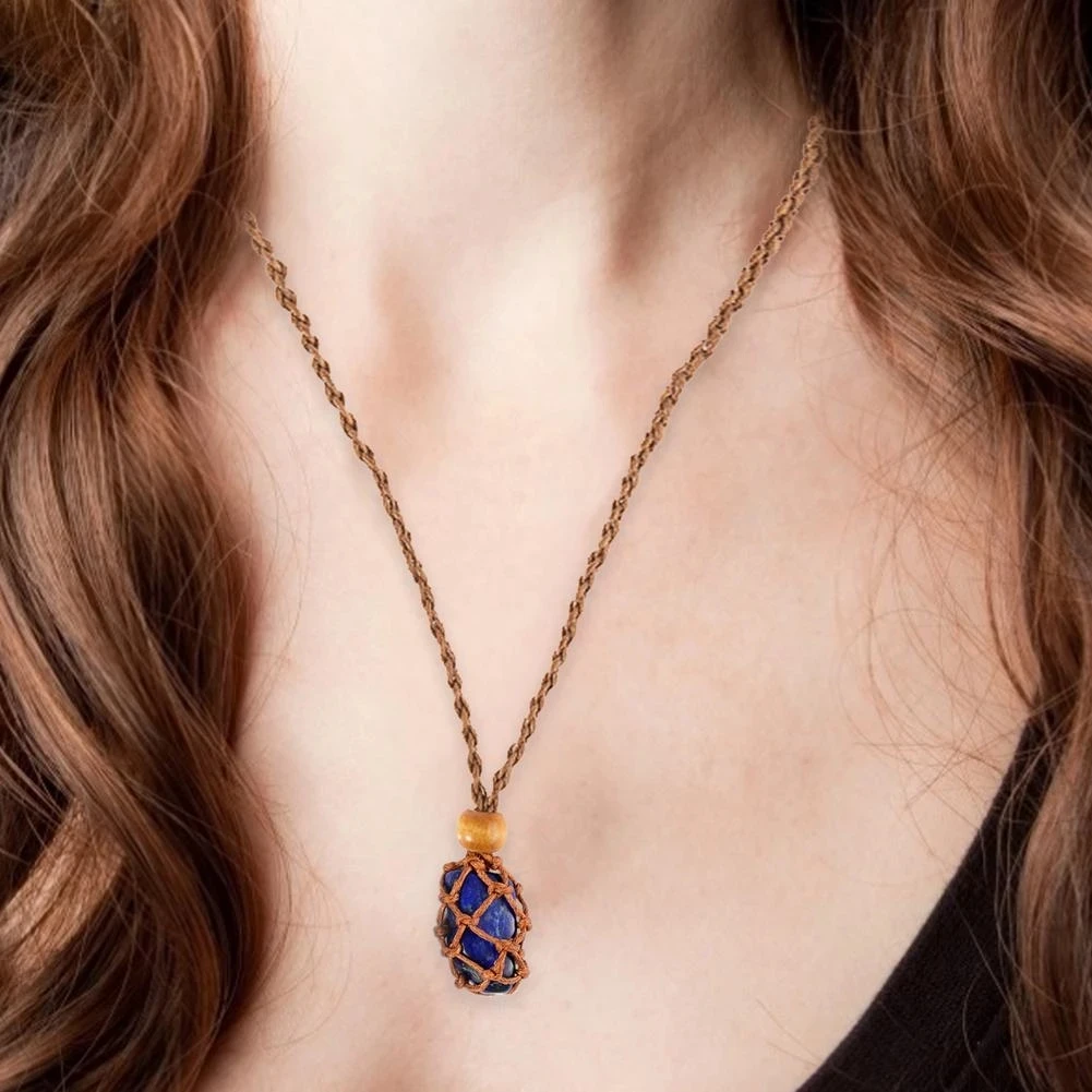 3 размера ожерелье шнур пустой медитации Хрустальный держатель DIY натуральные