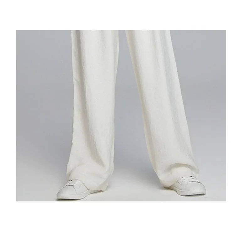 Легкие роскошные атласные триацетатные женские прямые брюки темпераментные