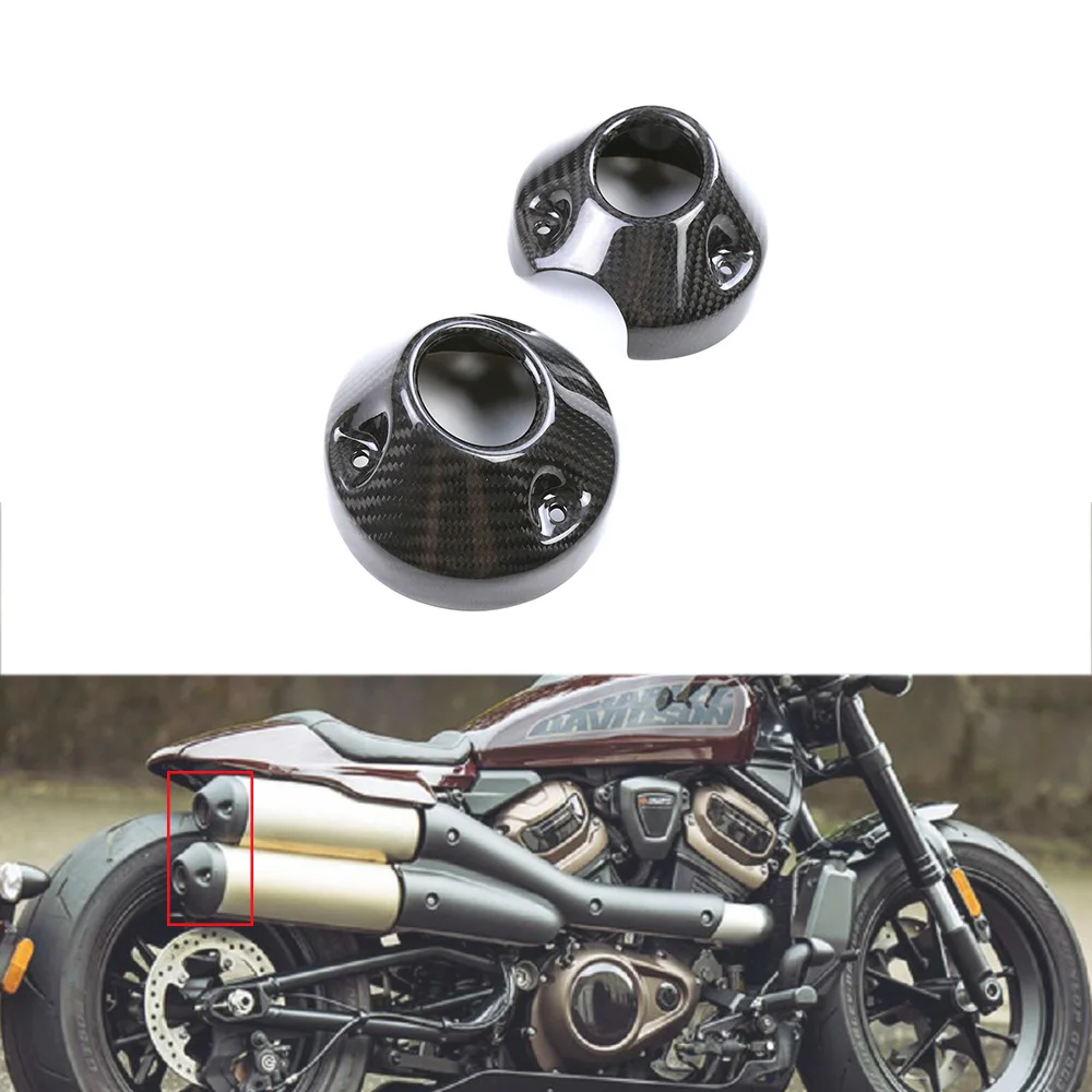 Для Harley Sportster S 1250 RH 1250S 2021 2022 2023 3K сухой выхлопной системы мотоцикла из углеродного