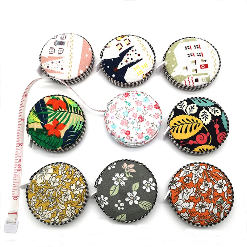 

2 Packs Fabric Tape Measure 60 Inch/150 CM Retractable Body Measuring Tape Portable Dual Sided Tape Ruler for Sewing Quilting