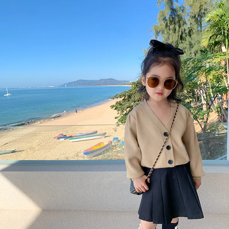 RiniLucia Striped Tee Shirt Baby Girls Tees  Summer Fashion Vintage T-Shirt Girls Knitted T-Shirts Long Sleeve Clothing