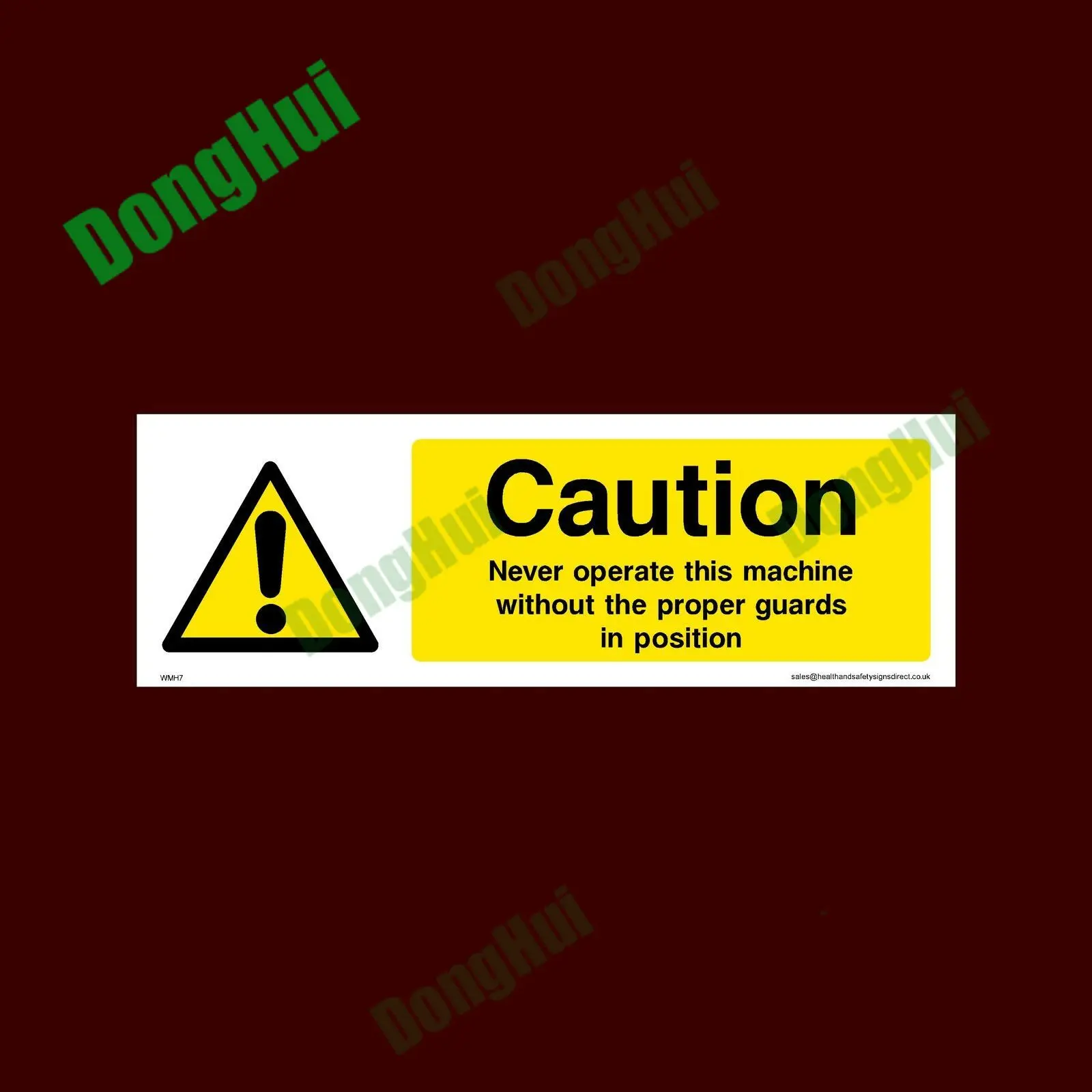 

Caution Guards Must be Used Warning Danger Plastic Sign OR Sticker PVC waterproof car sticker car window decal